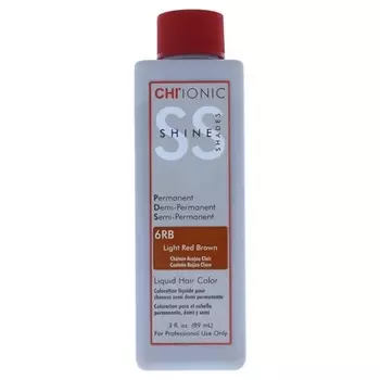 Жидкая краска для волос Chi Ionic Shine Shades 6Rb, светло-красный, коричневый, 3 унции, Farouk