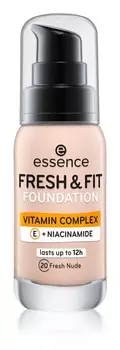 Жидкая основа Essence Fresh & Fit, оттенок 20 Fresh Nude 30 мл