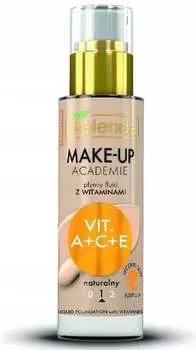Жидкий флюид с витаминами А+С+Е - Натуральный оттенок 1 30мл Bielenda, Make-up Academie -