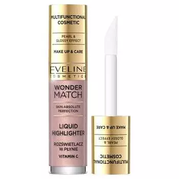 Жидкий хайлайтер для лица 01, 4,5 мл Eveline Cosmetics, Wonder Match