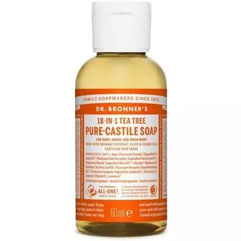 Жидкое мыло «Чайное дерево» 60 мл, Dr. Bronner'S