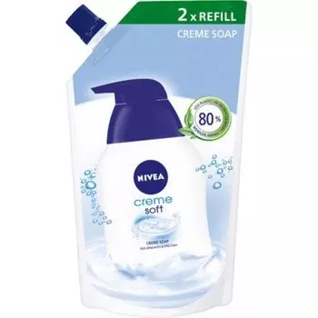 Жидкое мыло Creme Soft, сменная упаковка 500мл Nivea