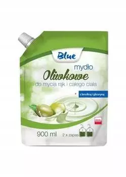 Жидкое мыло Голубое, Оливковое, 900мл, Blue