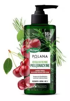 Жидкое мыло Herbapol Polana Care - Розмарин, Вишня и Вит.С 390мл