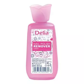 Жидкость для снятия лака с ацетоном Delia, 58 мл