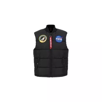 Жилет Alpha Industries Puffer NASA, черный
