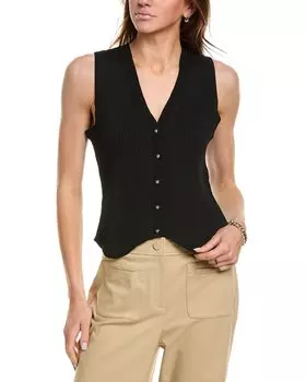 Жилет Anne Klein приталенный, черный