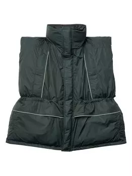 Жилет Balenciaga с запахом Balenciaga, зеленый