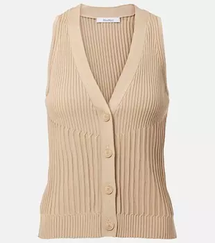 Жилет Bimba из хлопкового крепа Max Mara, Pomice