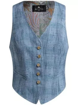 Жилет ETRO Slub, синий