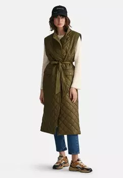 Жилет GANT ДЛИННЫЙ ЖИЛЕТ, цвет dark cactus