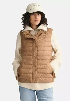 Жилет GANT LIGHT, цвет warm khaki
