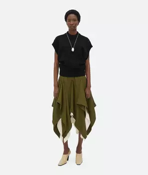 Жилет из шерсти Bottega Veneta, черный