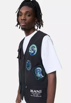 Жилет Karl Kani RETRO PATCHED UTILITY VEST, цвет Black