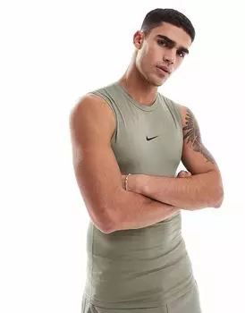 Жилет Nike Training Dri-FIT Muscle Fit цвета хаки