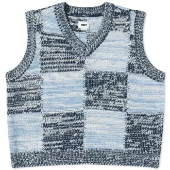 Жилет Obey Mira Knitted, синий/голубой