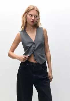 Жилет PULL&BEAR, серый