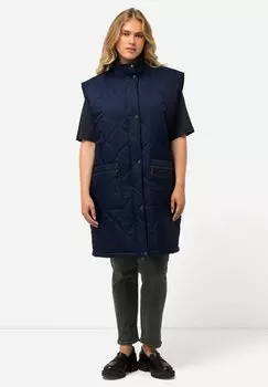 Жилет QUILTED Ulla Popken, темно-синий