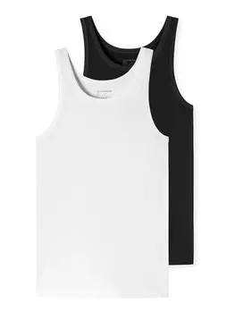 Жилет SCHIESSER Undershirt, черный/белый