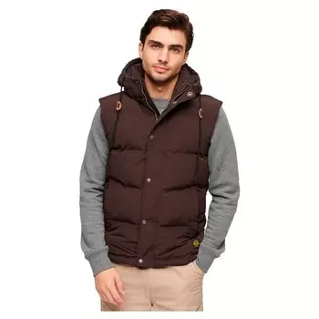 Жилет Superdry Everest Down, коричневый