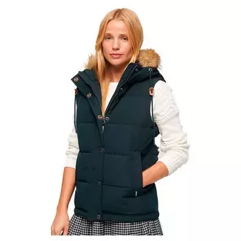 Жилет Superdry Everest Faux Fur, синий