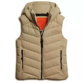Жилет Superdry Microfibre Padded, бежевый