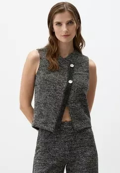 Жилет TEXTURED BUTTONED Jimmy Key, серый