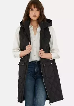 Жилет Threadbare MAGGIE DIAMOND QUILTED, цвет Black