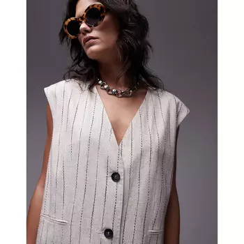 Жилет Topshop Oversize, экрю