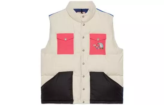 Жилет Gucci x The North Face, белый / синий