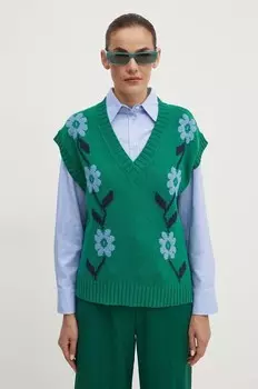 Жилет Weekend Max Mara, зеленый