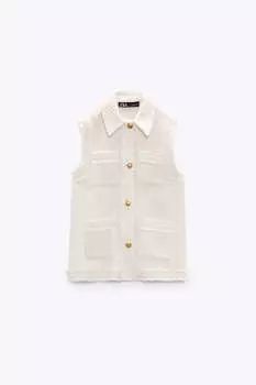 Жилет Zara Tailored, экрю
