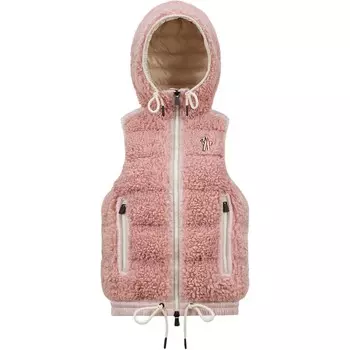 Жилет женский розовый Moncler, розовый
