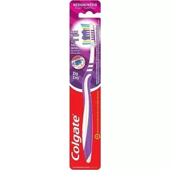 Зигзаг Средняя зубная щетка, Colgate