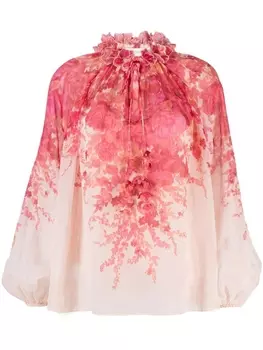 ZIMMERMANN блузка High Tide Billow, розовый