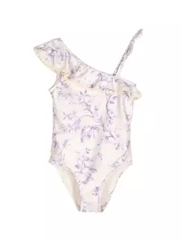 ZIMMERMANN Kids купальник Halliday с цветочным принтом, желтый
