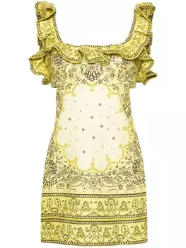 ZIMMERMANN платье миди Matchmaker Frilled, желтый