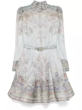 ZIMMERMANN платье мини Eden, синий