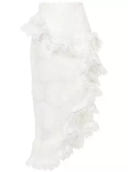 ZIMMERMANN юбка миди Matchmaker Doily, белый