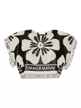 ZIMMERMANN укороченный топ Halliday, черный