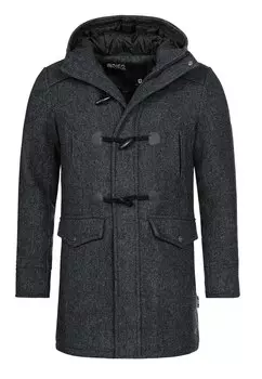 Зимнее пальто INDICODE JEANS, антрацит