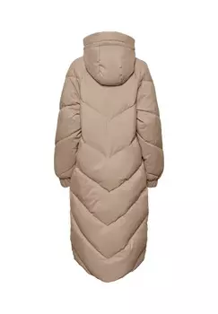 Зимнее пальто PCNOCELYN Pieces, серый