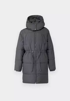 Зимнее пальто PCNOLA PUFFER JACKET Pieces, темно-серый