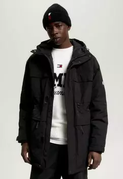 Зимнее пальто Tommy Jeans, черный