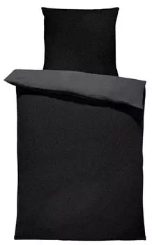 Зимнее постельное белье One-Home Flauschig Warm Fleece, 155x8x220 см, черный
