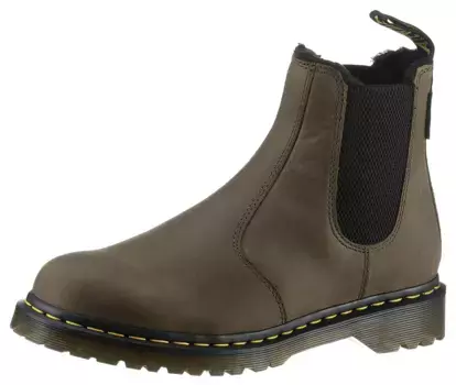 Зимние ботинки DR.MARTENS "2976", на уютной теплой подкладке Dr. Martens, оливковый