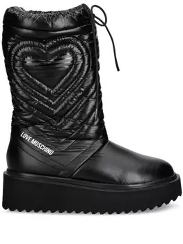 Зимние ботинки на платформе Love Moschino, черный