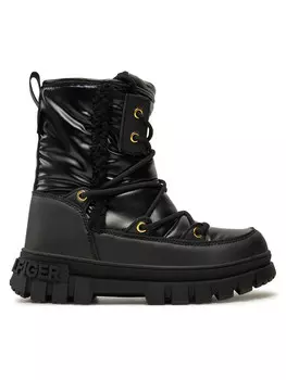 Зимние ботинки Tommy Hilfiger Fur Boot T3A5-33610-1695 S, черный