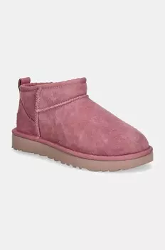 Зимние ботинки UGG Classic Ultra Mini, розовый