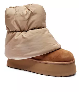 Зимние ботинки UGG MINI DIPPER PUFFER, кэмел